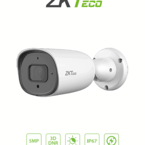 ZKTECO BS855P22CS7MI - Cámara IP Bullet 5 Megapíxeles / Compresión H.265 / Lente 3.6 mm / Alcance IR 30 mts / Detección Facial / Micrófono Integrado / Carcasa metálica / PoE / IP67 / P2P / ONVIF Profile S