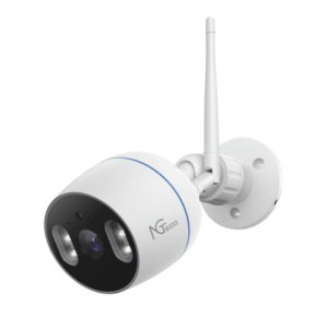 NGTECO NGC501 - Cámara Bullet WiFi / 1080P / Lente 3.6mm / Visión Nocturna / Almacenamiento local y en la nube / Control Remoto / Audio Bi-direccional / Funciona con Alexa
