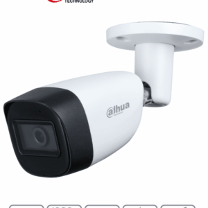 DAHUA HAC-HFW1200CMN-A- Camara Bullet 1080p/ Lente de 2.8 mm/ Microfono Integrado/ 101 Grados de Apertura/ Metalica/ IR de 30 Mts/ IP67/ Soporta CVI/CVBS/AHD/TVI/