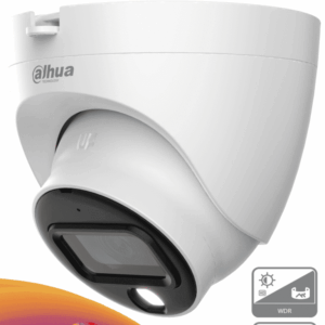 DAHUA HAC-HDW1239TLQN-A-LED - Camara Domo de 2 Megapixeles/ Full Color/ Lente de 2.8 mm/ 107 Grados de Apertura/ WDR Real de 130 dB/ 20 Metros de Iluminación/ Microfono Integrado/ IP67/ Facil Instalación/