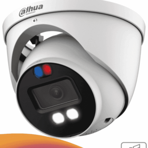 DAHUA HAC-ME1509H-A-PV-S2 - Camara Domo TioC de 5 Megapixeles/ Iluminador Dual Inteligente/ Lente de 2.8mm/ 111 Grados de Apertura/ 40 Metros de Iluminación Visible e IR/ Estrobo de Luz Roja y Azul/ Super Adapt/ Microfono Integrado/ WDR Real/
