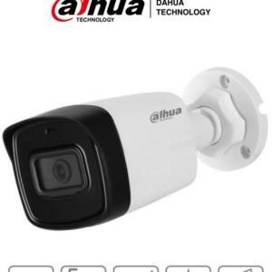 DAHUA HAC-HFW1500TL-A-28 - Camara Bullet de 5 Megapixeles/ Microfono Integrado/ Lente de 2.8mm/ IR de 80 Mts/ IP67/ Starlight/ CVI/CVBS/AHD/TVI/
