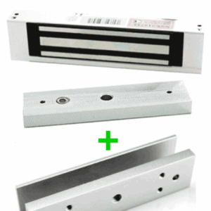 ZKTECO LMB120SU - Paquete de contrachapa magnética de 120 Kg incluye soporte de fijación en U para instalación en puertas de vidrio o cristal templado