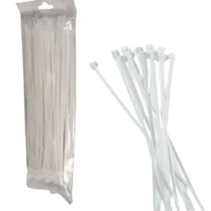 SAXXON CN36X150 - Cincho sujetacable / 3.6 mm X 150 mm / Blanco / Bolsa con 100 piezas / Nylon