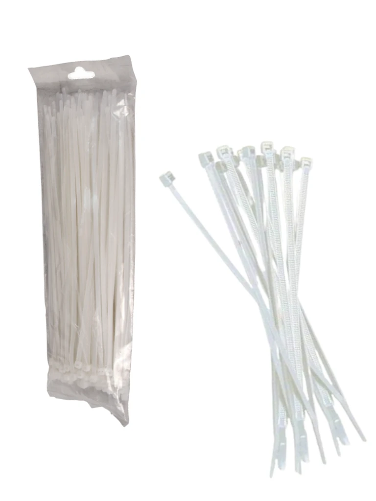 SBE TECH CN48X450 - Cincho sujetacable 4.8x450 mm color blanco, bolsa con 100 piezas, nylon. - Image 2
