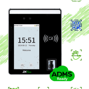 ZKTECO SpeedfaceH5L - Terminal de Control de Acceso y Asistencia/ 6000 Rostros/ 10000 Tarjetas o QR/ 6000 Huellas/ 3000 Palmas/ Pantalla Touch de 5/ Reconocimiento a 2m/ Serie Visible Light/ TCP/IP