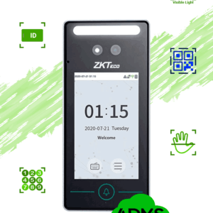 ZKTECO SpeedFaceV4LAC - Control de Acceso y Asistencia Visible Light con Autenticación Facial (800 Rostros), Verificación por Palma (800), Tarjeta ID 125 kHz (1000), Registro de 150,000 Eventos y Conectividad TCP/IP