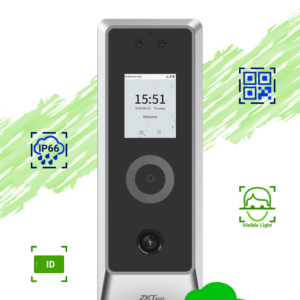 ZKTECO PROMAQR - Control de Acceso Facial / QR / Exterior IP66 / IK07 / 30,000 Rostros / 50,000 Tarjetas 125 Khz