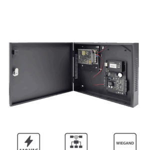 ZKTECO C3100PackageB - Control de Acceso Profesional para 1 Puerta / Gabinete y Fuente / Sin Biometría / Fácil Administración con Software ZKAccess 3.5
