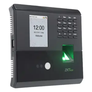 ZKTECO MB10VL - Control de Asistencia y Acceso Básico Visible Light con Autenticación Facial (100 rostros), Huella Digital BioID (500), Registro de 50,000 Eventos, Conexión TCP/IP y SSR (Reporte en Hoja de Cálculo Mediante USB)