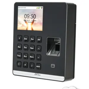 ZKTECO M1 - Control de Asistencia con Huella Digital BioID+ (500), Tarjeta de Proximidad 125 kHz (500), Contraseña (500), 100,000 Eventos y Conexión Wi-Fi (Compatible con BioTime Cloud)