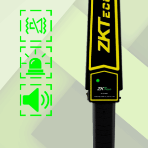 ZKTECO D100S - Detector portátil con batería de litio, alarma configurable y 75 decibeles de intensidad. Ideal para seguridad, fábricas y educación.