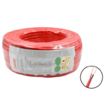 DAHUA WISUALARM 2X18AWG-U- Bobina de 305 metros de cable sin blindaje para alarma de Incendio, Listado por UL, Revestimiento de PVC UL105 °C de alta resistencia al fuego, Fabricado con aislamiento de cloruro de polivinilo UL105 °C altamente ignífugo