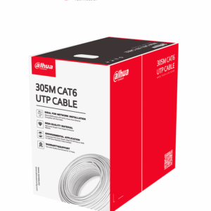 DAHUA PFM923I-6UN-C - Bobina de Cable UTP Cat 6 100% Cobre/ Color Blanco/ 305 Metros/ para Interior/ Ideal para Redes y Video/ Certificado CPR Eca Retardante/ Estandares Q/DXJ 067-2019, EN50575-2014/  LSZH/