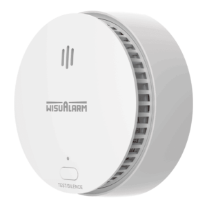 DAHUA WISUALARM DHI-HY-SA20B - Detector de Humo Standalone (Autonomo), Sensor Fotoeléctrico, Sonido de Alarma de 85dB, Alarma Visual y Audible, Durabilidad de Batería hasta 5 años, Certificaciones TÜV and CE,