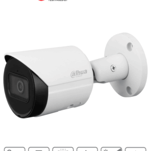 DAHUA DH-IPC-HFW2841S-S - Cámara IP Bullet 4k/ 8 Megapíxeles/ Lente de 2.8 mm/ 105 Grados de Apertura/ H.265+/ IR de 30 Mts/ Metálica/ WDR Real de 120 dB/ IP67/ Video analíticos con IVS/ Ranura para MicroSD/ PoE