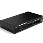 DAHUA DH-SF1006LP - Switch PoE de 6 Puertos Fast Ethernet/ 4 Puertos PoE 10/100/ 36 Watts Totales/ 2 Puertos Uplink RJ45 10/100/ PoE Watchdog/ Soporta hasta 250mts sobre UTP CAT 6/ Protección Contra Descargas/