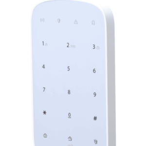 DAHUA DHI-ARK30T-W2 - Teclado inalámbrico, Touch, Funciones: armado, desarmado y alarmas, Soporta 32 usuarios con PIN o Tarjetas Mifare, LEDs indicadores, App DMSS, Frecuencia 433 MHz, Tecnología: AirShield, Compatible con HUB 1.0 y HUB 2.0