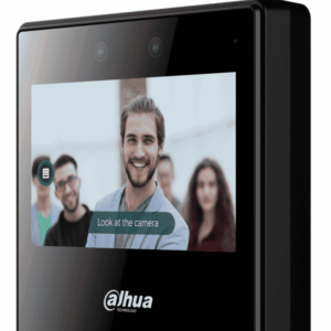 DAHUA ASA3223A-W - Control de asistencia con reconocimiento facial, pantalla táctil de 4.3", WiFi, capacidad para 2000 rostros y contraseñas, 300,000 registros, detección de vida en 0.2 segundos y rango de reconocimiento de 0.3 a 1.5Mts.