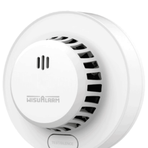 DAHUA WISUALARM DHI-HY-SA13A - Detector de humo Standalone (Autónomo), Sonido de alarma de 85dB, Cuenta con un botón de prueba y silencio, Batería reemplazable, Cobertura de 20-40 m², Alarma visual y sonora
