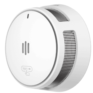 DAHUA WISUALARM DHI-HY-SA40A - Detector de Humo Standalone (Autonomo), Sensor Fotoeléctrico, Sonido de Alarma de 85dB, Batería Sellada de hasta 10 años, Alarma Visual y Audible, Certificaciones TÜV and CE,