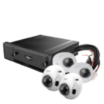 DAHUA AUTOBÚS INTELIGENTE - Paquete de solución móvil IP que incluye: 1 grabador móvil IP de 8 canales, 2 cámaras IP para conteo de personas, 2 cámaras IP domo de 2 MP y el cable extensor de alimentación, Compatible con el software Mobile Center