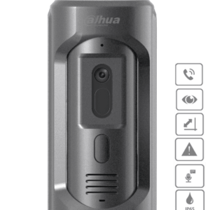 DAHUA VTO2101E-P-S2 - Frente de Calle para Videoportero IP/ Antivandalico IK10/ Funcion Independiente/ Metalico/ IP65/ Camara de 2 Megapixeles/ Soporta Mensajes de Video y Audio/ PoE 802.3 af/ Apertura de Puerta/