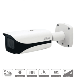 DAHUA IPC-HFW5541EN-ZE - Cámara IP Bullet de 5MP, lente motorizado 2.7-13.5mm (100°-28°), IR 50m, IA WizMind, Detección Facial, Protección Perimetral, Conteo de Personas, Starlight, ePoE, WDR, H.265+, IP67, IK10, entradas/salidas de alarma y audio.