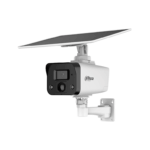 DAHUA IPC-HFW2441DG-4G-SP-B Cámara IP bullet 4G 4MP/panel solar/Batería/ SMD/ Sirena y luz de disuasión activa/Audio bidireccional/ Iluminador dual inteligente/IR 50 m/ luz cálida 30m/ Modo AOV (vídeo siempre activo)/Ranura para Micro SD/IP67/