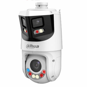 DAHUA SDT4E425-8P-GB-APV1-Cámara IP PTZ 8+4MP,8MP Vista Panorámica+4MP PT, TiOC WizSense, 25X Zoom, IR hasta100m, disuasión activa con Estrobo de Luz Roja y Azul, Altavoz Integrado, protección perimetral, Iluminador dual inteligent, IP66