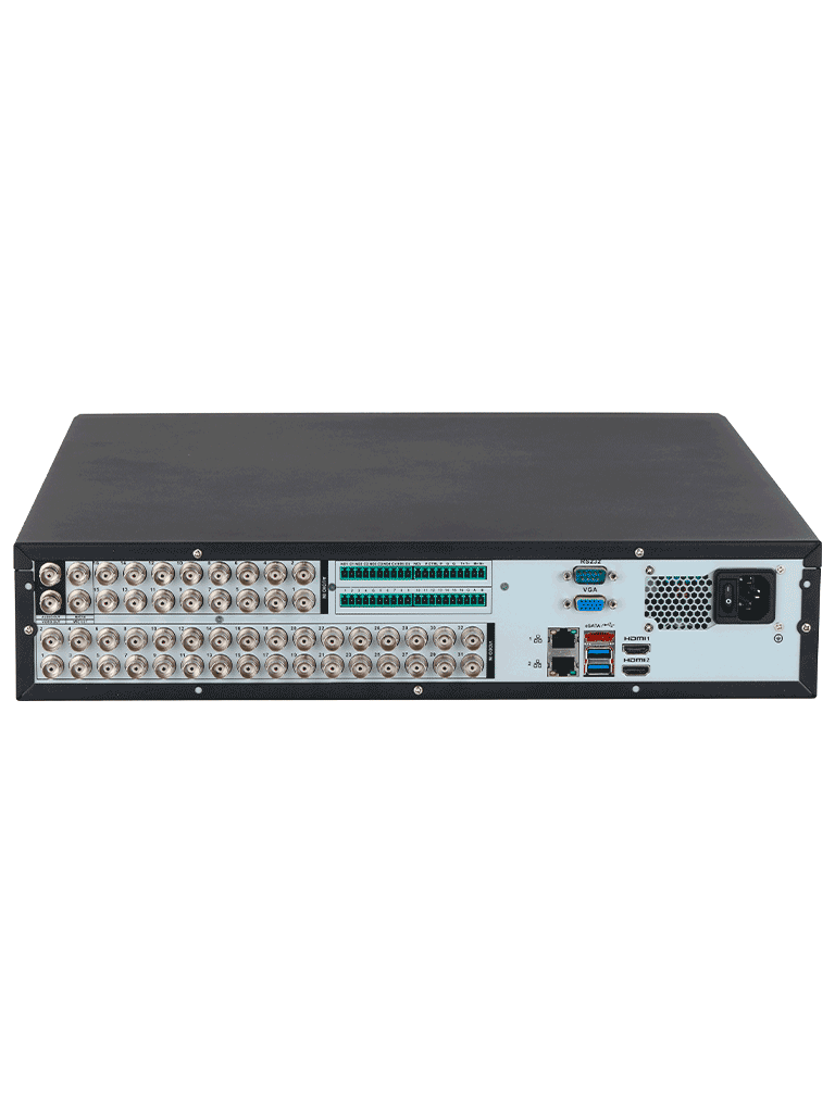 DAHUA DH-XVR5832S-I3 - DVR 32 canales de 5MP y 1080p con WizSense, H.265+, codificación IA. Incluye 2 canales de reconocimiento facial y soporte para hasta 32 canales IP (32 totales). SMD Plus y protección perimetral. - Image 3