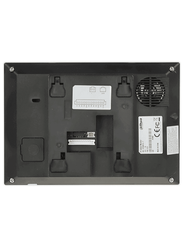 DAHUA VTH2621G-P - Monitor IP táctil de 7" en negro, Serie Lite, ideal para interiores. Soporta PoE estándar, hasta 4 cámaras de entrada y 4 monitores adicionales. Incluye modo No Molestar, 6 entradas/salidas de alarma, y compresión H.265 - Image 2
