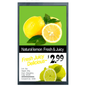 DAHUA DHI-ESL-L101-01 - Pantalla LCD de 10.1" para estantes ESL / Publicidad de video / Imagen a color 800*1280 / WiFi / Alimentada por carril DIN / RoHs / Operación 24-7