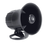 DAHUA DH-ARA16 - Sirena Exterior con alerta potente de 105 dB para mayor seguridad. De diseño robusto en plástico ABS negro, con una alimentación de 12V DC, ideal para proteger cualquier entorno.