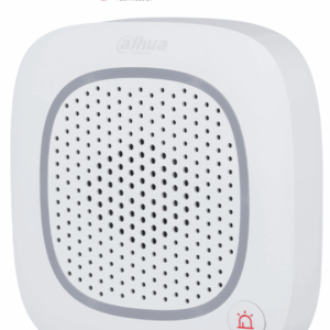 DAHUA DHI-ARA14-W2- Sirena intercom inalámbrica con audio bidireccional y múltiples sonidos (fuego, intrusión, pánico, médica y más), Botón de pánico, App DMSS, Frecuencia 433 MHz, Tecnología: AirShield, Compatible únicamente con HUB 2.0