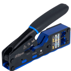 DAHUA DH-PFM914 - Herramienta de Terminado y Corte de Plugs RJ45 y RJ11 Pass Trough/ Multifunciones Cortador y Pelador de Cable Fabricada en Acero A3, Mango Ergonomico PP y TPR/