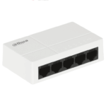 DAHUA PFS3005-5GT-L - Switch para Escritorio 5 Puertos/ Gigabit Ethernet/ 10/100/1000/ Diseño Compacto/ Capa 2/ Switching 10 Gbps/ Velocidad de Reenvio de Paquetes 7.44 Mbps/ Blanco/