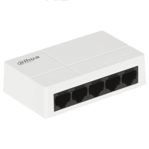 DAHUA PFS3005-5GT-L - Switch para Escritorio 5 Puertos/ Gigabit Ethernet/ 10/100/1000/ Diseño Compacto/ Capa 2/ Switching 10 Gbps/ Velocidad de Reenvio de Paquetes 7.44 Mbps/ Blanco/