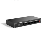DAHUA SF1010LP - Switch PoE de 10 Puertos Fast Ethernet/ 8 Puertos PoE 10/100 / 65 Watts Totales / 2 Puertos Uplink RJ-45/ PoE watchdog/ Hasta  250 metros/ Switching 12 Gbps/ Protección Contra Descargas