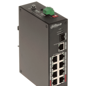 DAHUA PFS3110-8ET-96 - Switch PoE de 10 Puertos/ 8 Puertos PoE/ 1 Puerto SFP de 1000 Mbps/ 1 Puerto Puerto RJ45 10/100/1000/ 96 Watts Totales/  Soporta PoE Watchdog/ Switching 7.6 Gbps/ Tasa de Reenvio de Paquetes de 4.17 Mbps/