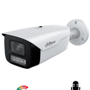 DAHUA DH-HAC-HFW1509MHN-A-LED-0360B-S3 - Cámara Bullet Full Color 5 MP/ Lente de 3.6 mm y Micrófono Integrado/ Visión Nocturna Hasta 50 mts/ WDR Real de 120 dB/Imagen a Color 24 Horas/ IP67/ Tecnología Starlight