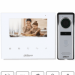 DAHUA DHI-KTA04 - Kit de videoportero analógico con monitor de 4.3" y botones táctiles. Incluye frente de calle con cámara de 1.3 MP, múltiples tonos de timbre personalizables, y función de apertura de puerta para mayor seguridad y comodidad.