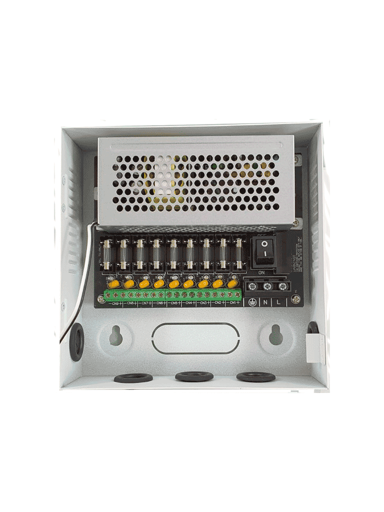 DAHUA PFM341-9CH - Fuente de Poder de 12 vcd/ 5 Amperes/ para 9 Camaras/ Fusibles Intercambiables/ Proteccion contra Sobrecargas/ Color Blanco/ - Image 3