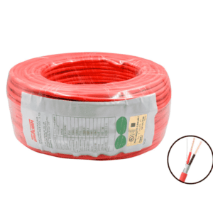 DAHUA WISUALARM 2X16AWG - Bobina de 305 Metros de Cable Blindado para Alarma de Incendio/ 2x16A AWG/ Listado UL/ Retardante de flama UL105°C/ 2 Hilos Calibre 16/ Grado Ignífugo VW-1/