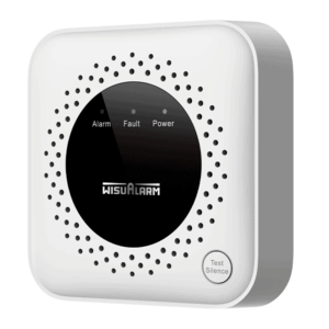 DAHUA WISUALARM DHI-HY-GA40A -Detector de gas metano (CH₄) autónomo, sensor de gas catalítico, salida de relevador, salida de válvula, detección de temperatura ambiente, alarma de 70 dB, LED indicadores, certificación CE,