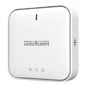 DAHUA WISUALARM DHI-HY-GW01A - Gateway Inalámbrico con comunicación dual Ethernet y WiFi, Cuenta con 4 indicadores LED, Centraliza hasta 24 dispositivos Wisulink para monitoreo a través de la nube,