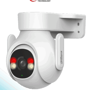 DAHUA DH-P3B-PV- Cámara IP PT WiFi de 3 Megapíxeles con audio bidireccional (micrófono y altavoz), sirena de 110 dB, WiFi 6, detección de personas y vehículos, IP65 y ranura MicroSD.
