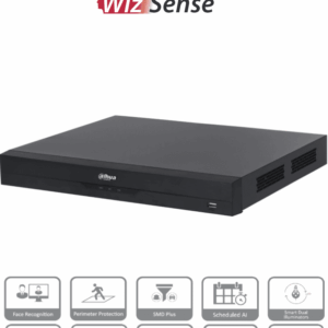 DAHUA XVR5232AN-4KL-I3 - DVR de 32 Canales 4k/ 8 Megapixeles/ WizSense/ Con IA/ 6 Canales de Reconocimiento Facial/ H.265+/ Hasta 32 Canales IP/ Codificación IA/ SMD Plus/ 2 Bahías de Discos Duros/ Funciones IoT&POS