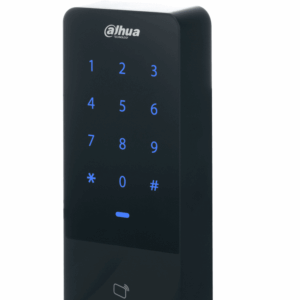 DAHUA DHI-ASI1201E-D-V1 Control de Acceso Independiente con teclado touch y tarjetas ID / 30,000 Usuarios / 60,000 Registros / TCP / IP / Soporta lectora esclavo Wiegand y RS-485 / Uso Exterior IP66/ Salida de voltaje 12v 1A / DSS Pro