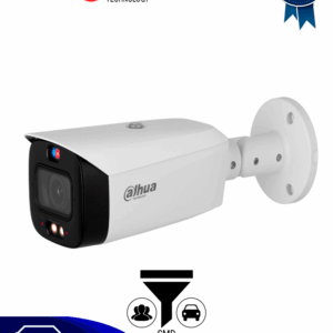 DAHUA DH-IPC-HFW3449T1-ZAS-PV - Cámara IP Bullet de 4 MP /WizSense/ Lente Varifocal/ TIOC 2.01/ disuasión activa de luz dual inteligente/ IR 50 m/Luz cálida 40 m/ SMD 4.0/ Disuasión Activa/ Audio bidireccional/ PoE/ IP67/ E&S de Alarma